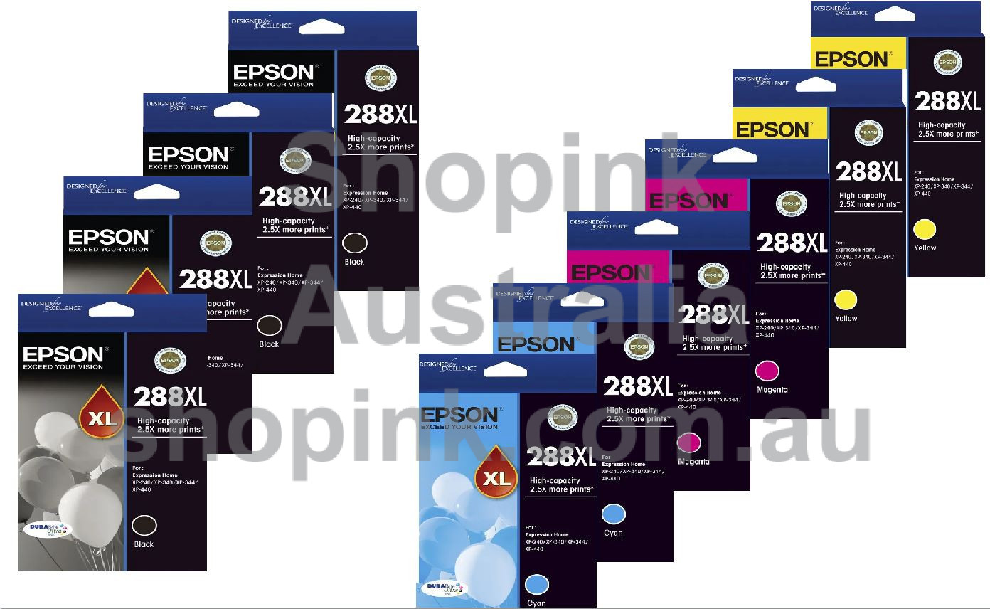 Epson 288XL Genuine Value Pack 10 Inks