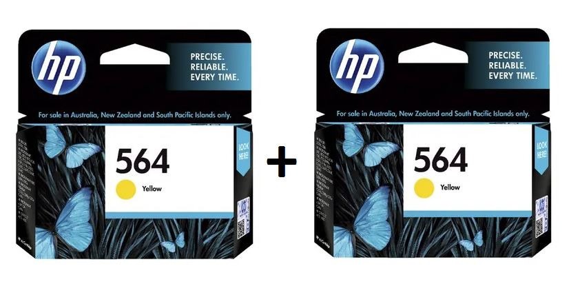 HP 564 Genuine Yellow Value Pack (1+1) INKS