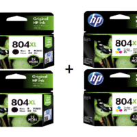 HP 804XL Genuine Black and Color 4 INKS